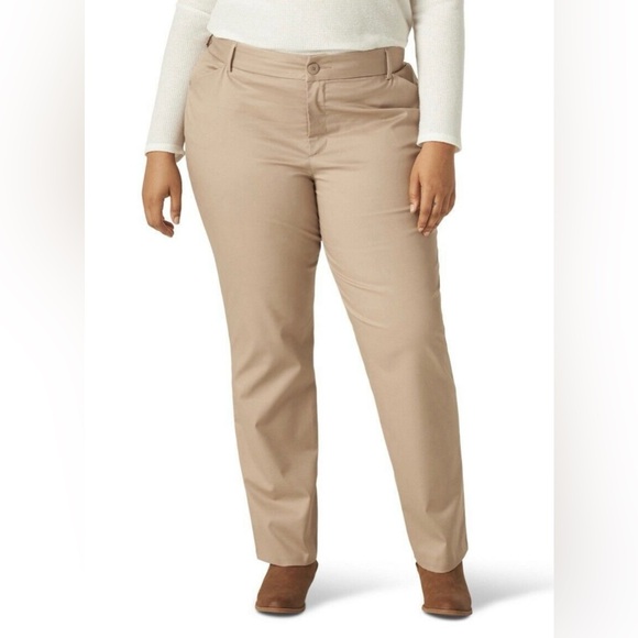 Plus Size Lee Wrinkle Free Pants SZ 16W NWT - Picture 2 of 7